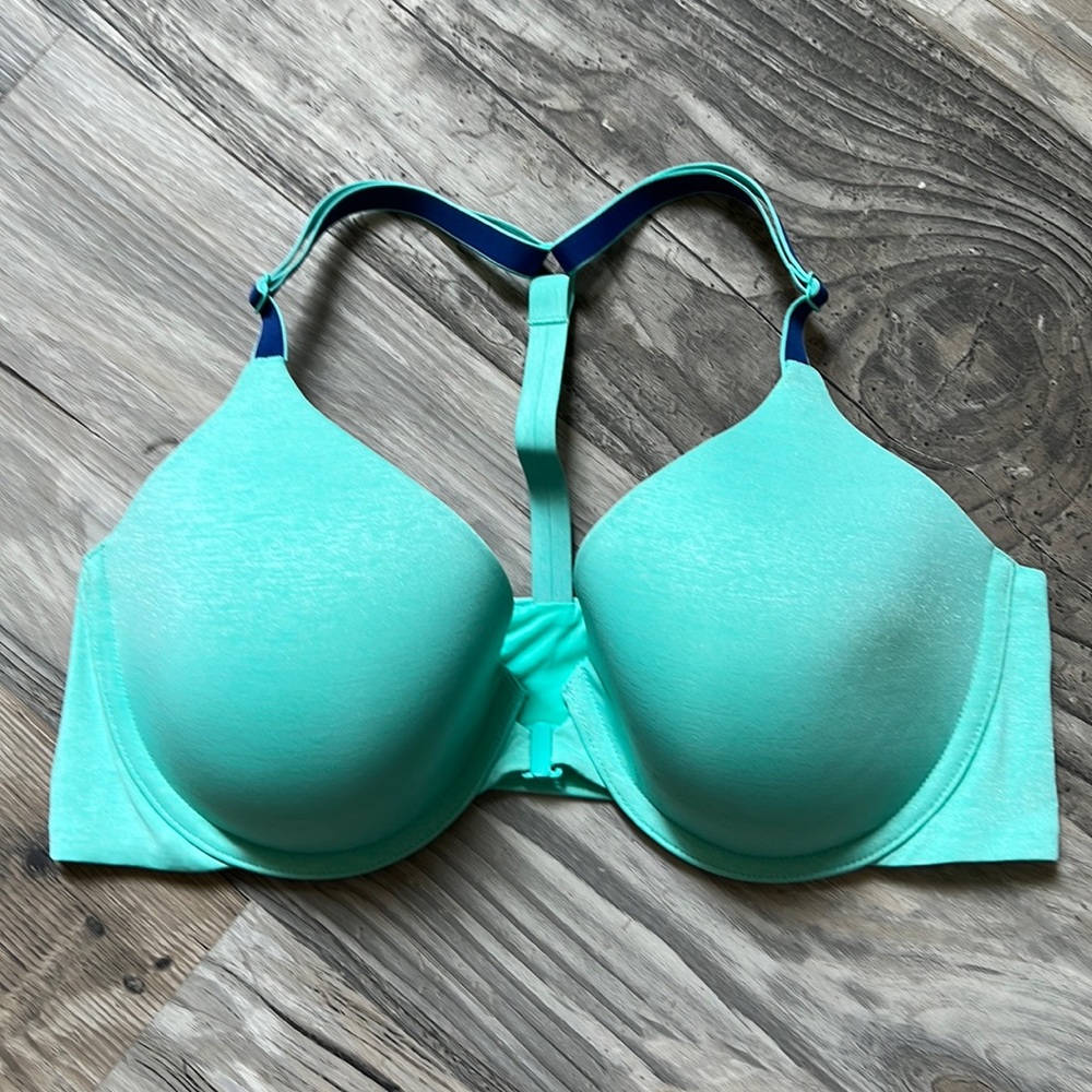 Like New Victoria Secret Racerback Semi Demi Bra